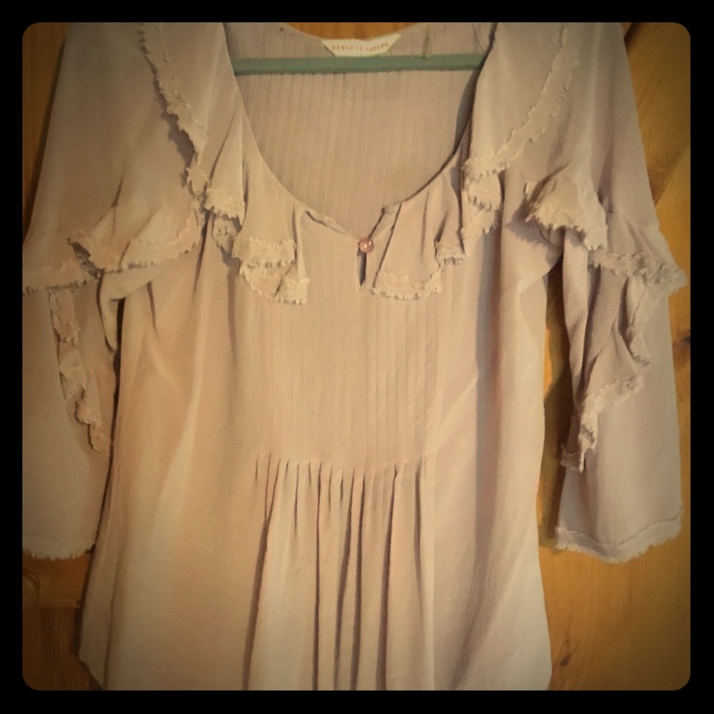 Rebecca Taylor Romantic mauve top—Small